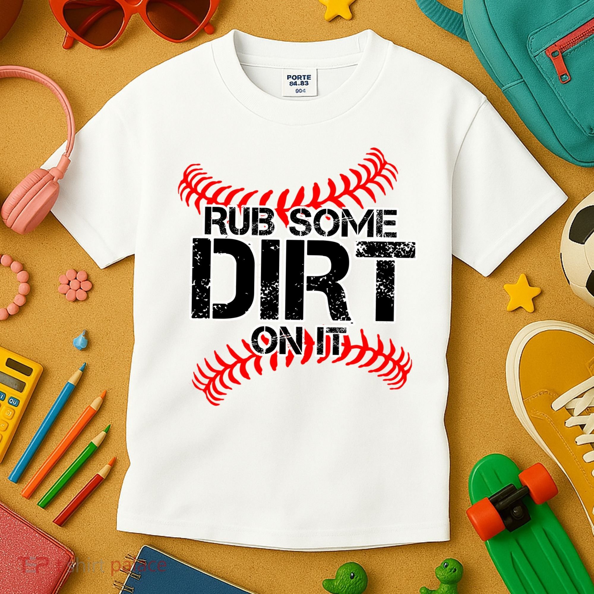 Rub Some Dirt On It baseball Kids T-Shirt