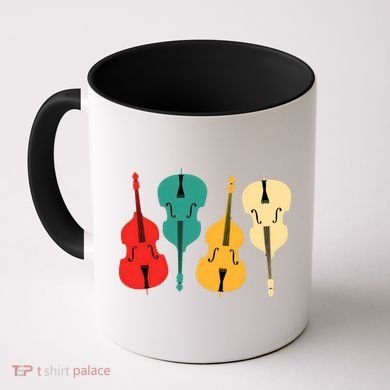 Retro Upright Bass String Double Bass Vintage Gift Coffee Mug