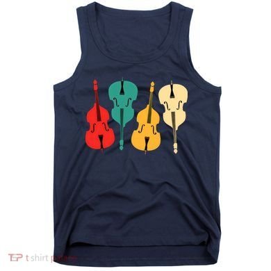 Retro Upright Bass String Double Bass Vintage Gift Tank Top
