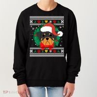 Rottweiler Ugly Christmas Sweater Rottie Great Gift Women's Sweatshirt thumb 0