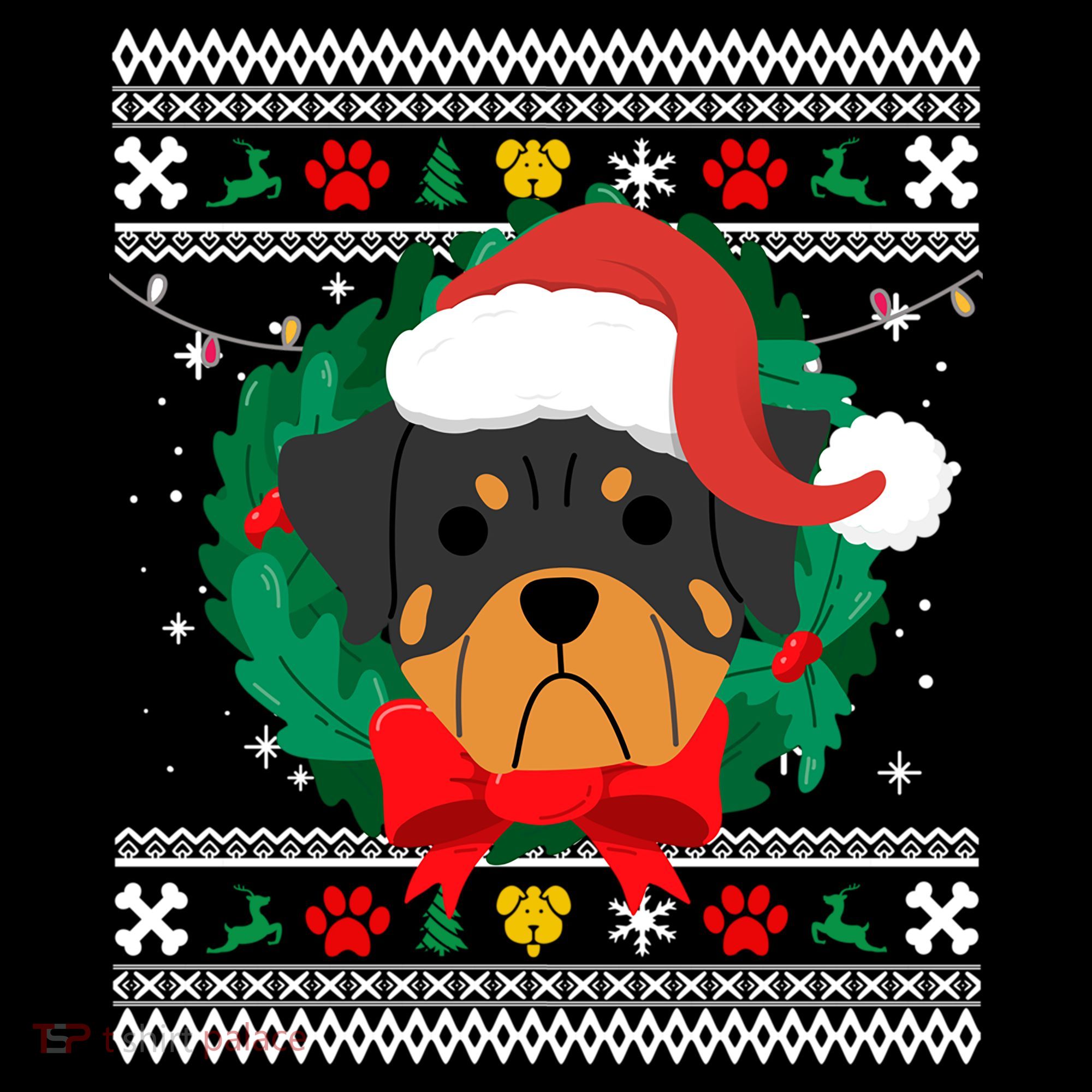 Rottweiler Ugly Christmas Sweater Rottie Great Gift Coffee Mug