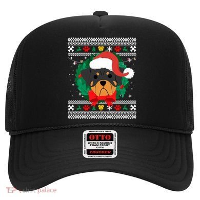 Rottweiler Ugly Christmas Sweater Rottie Great Gift Hat
