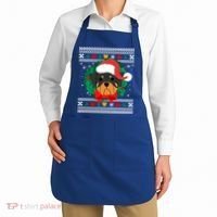 Rottweiler Ugly Christmas Sweater Rottie Great Gift Apron thumb 2