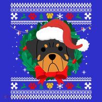 Rottweiler Ugly Christmas Sweater Rottie Great Gift Sweatshirt thumb 3