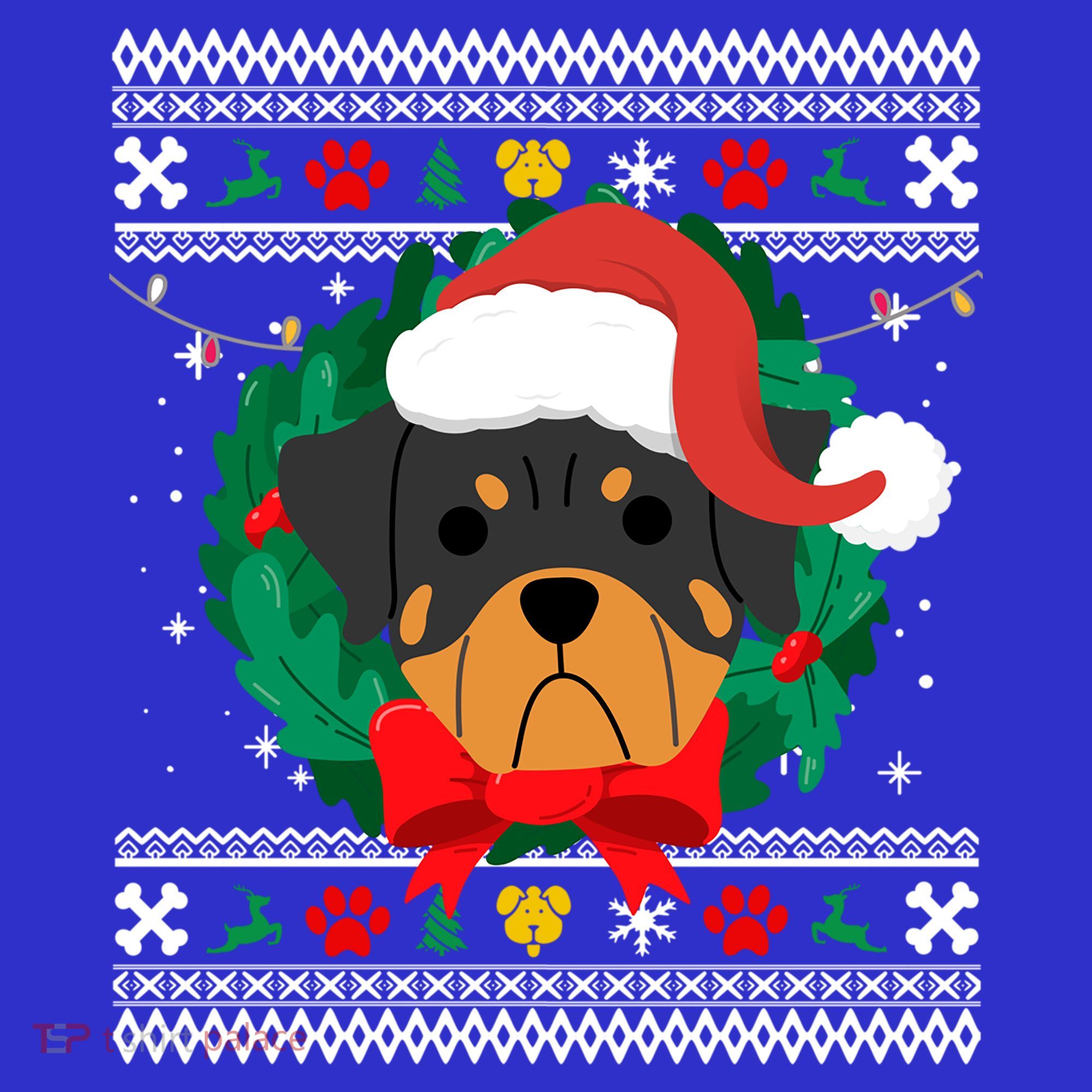 Rottweiler Ugly Christmas Sweater Rottie Great Gift Sweatshirt