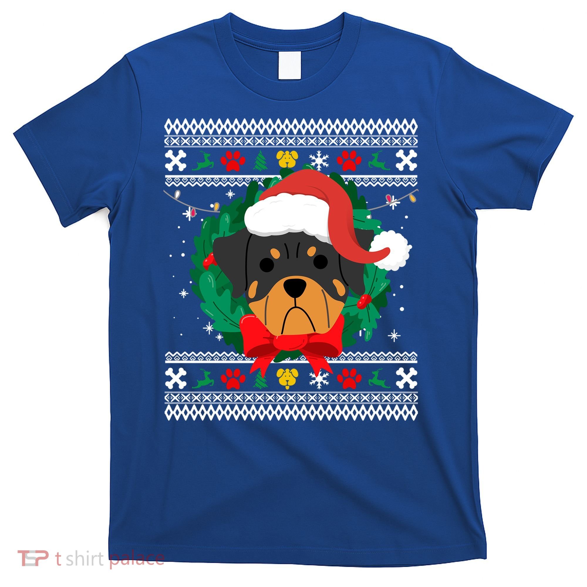 Rottweiler Ugly Christmas Sweater Rottie Great Gift T-Shirt