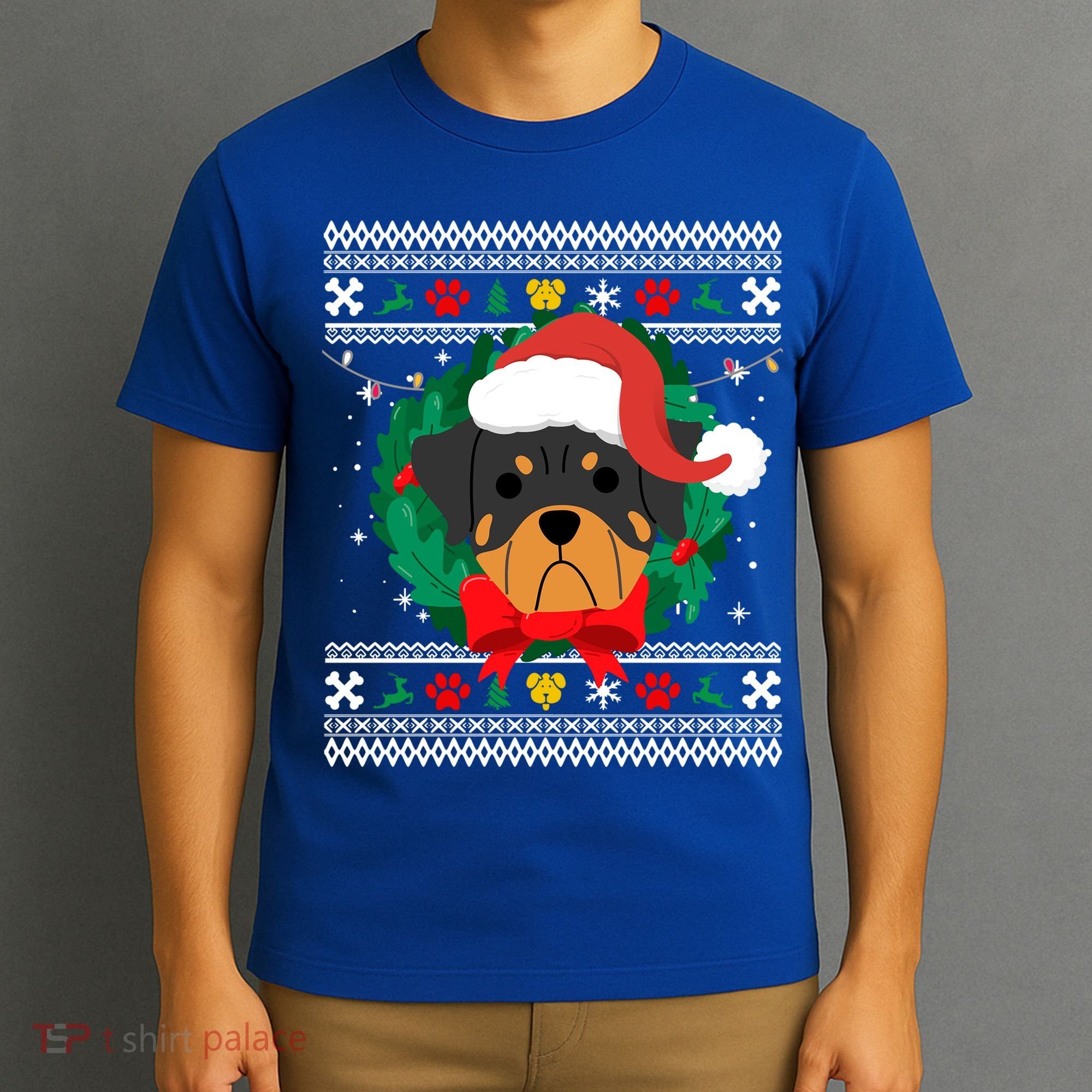 Rottweiler Ugly Christmas Sweater Rottie Great Gift T-Shirt