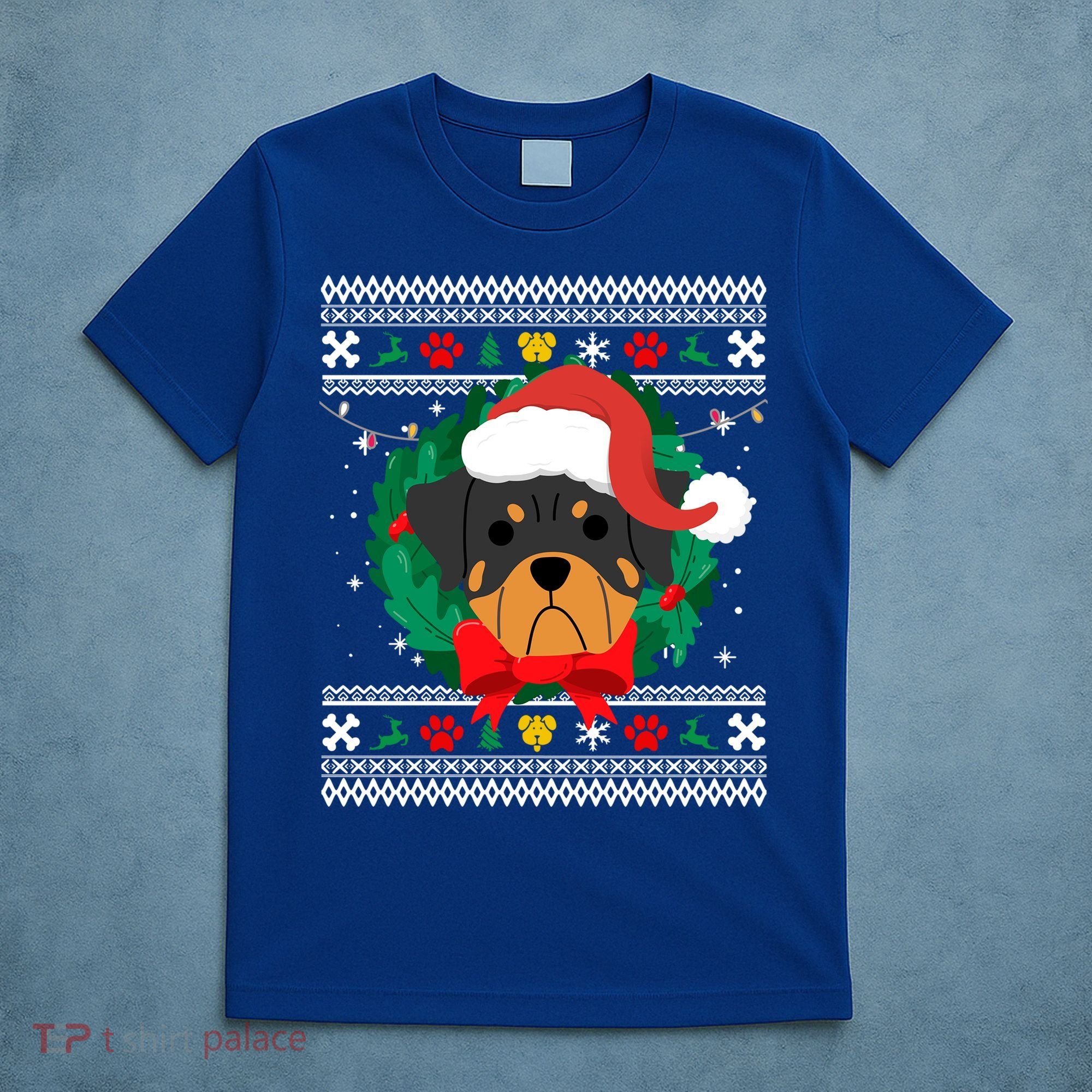Rottweiler Ugly Christmas Sweater Rottie Great Gift T-Shirt