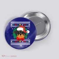 Rottweiler Ugly Christmas Sweater Rottie Great Gift Button thumb 0
