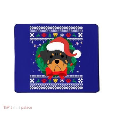 Rottweiler Ugly Christmas Sweater Rottie Great Gift Mousepad