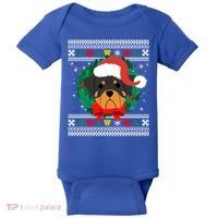 Rottweiler Ugly Christmas Sweater Rottie Great Gift Baby Bodysuit thumb 0