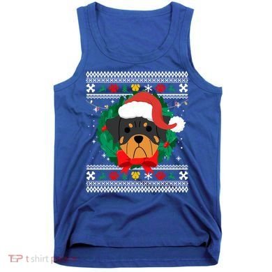 Rottweiler Ugly Christmas Sweater Rottie Great Gift Tank Top