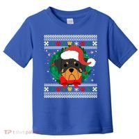 Rottweiler Ugly Christmas Sweater Rottie Great Gift Toddler T-Shirt thumb 0