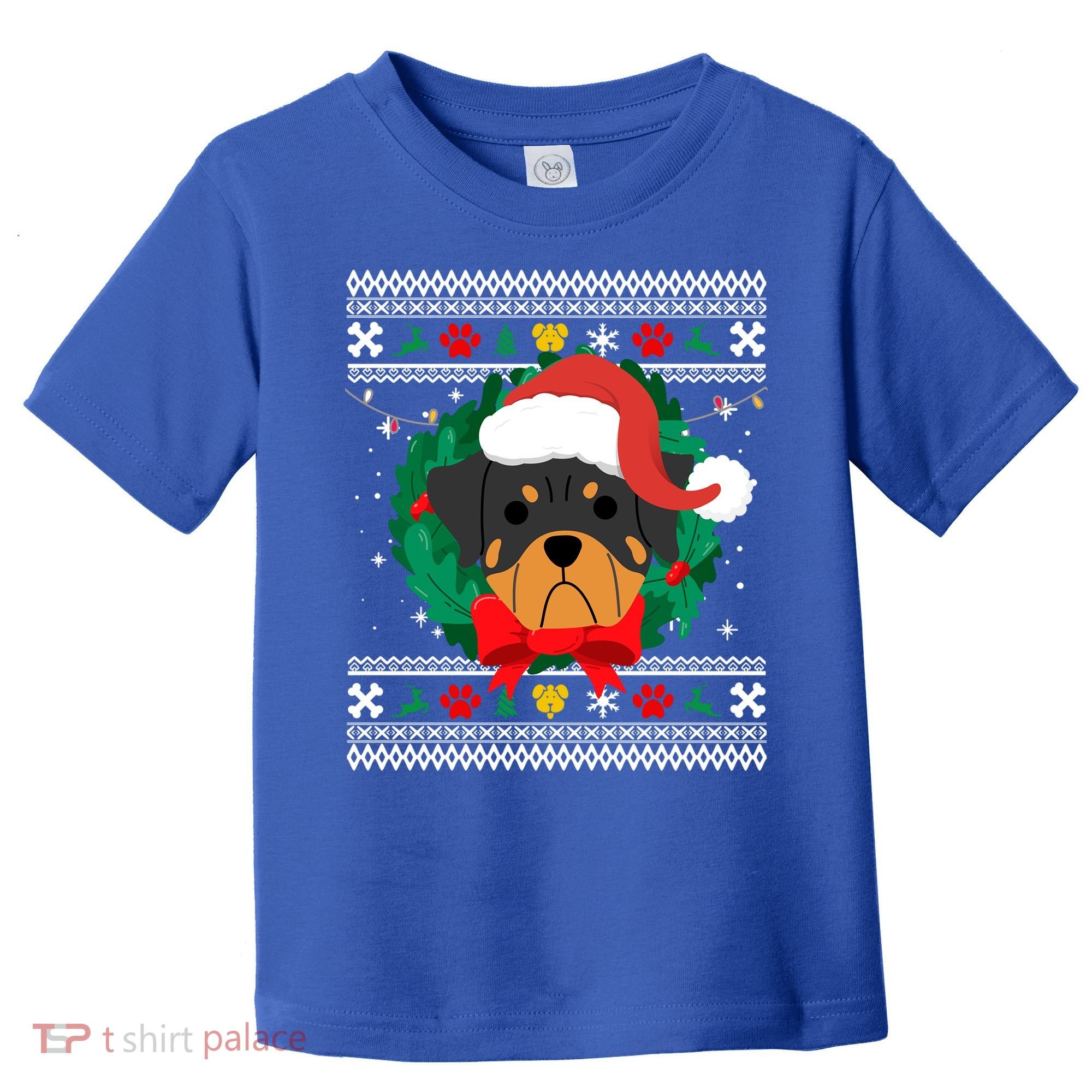 Rottweiler Ugly Christmas Sweater Rottie Great Gift Toddler T-Shirt