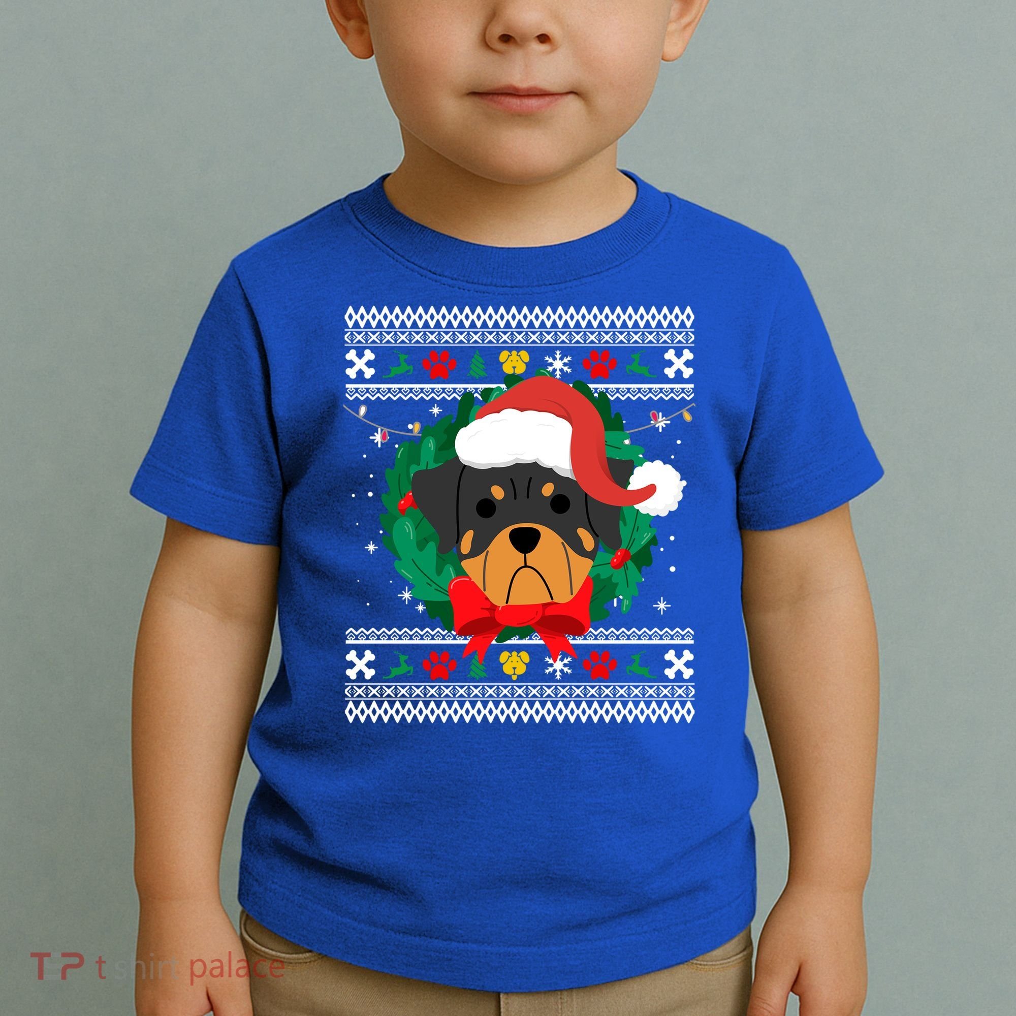 Rottweiler Ugly Christmas Sweater Rottie Great Gift Toddler T-Shirt
