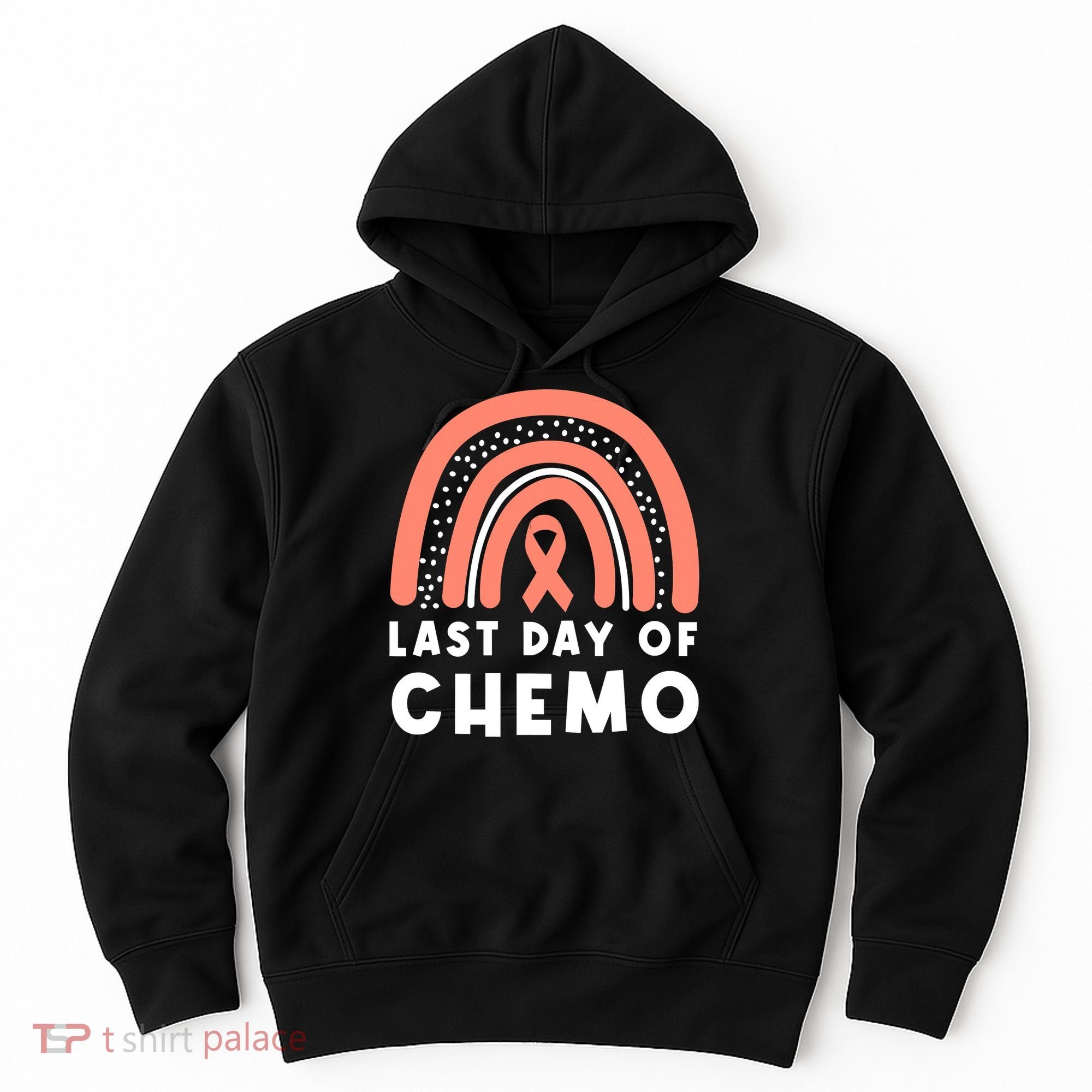 Rainbow Uterine Cancer Awareness Survivor Hoodie