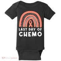 Rainbow Uterine Cancer Awareness Survivor Baby Bodysuit thumb 0