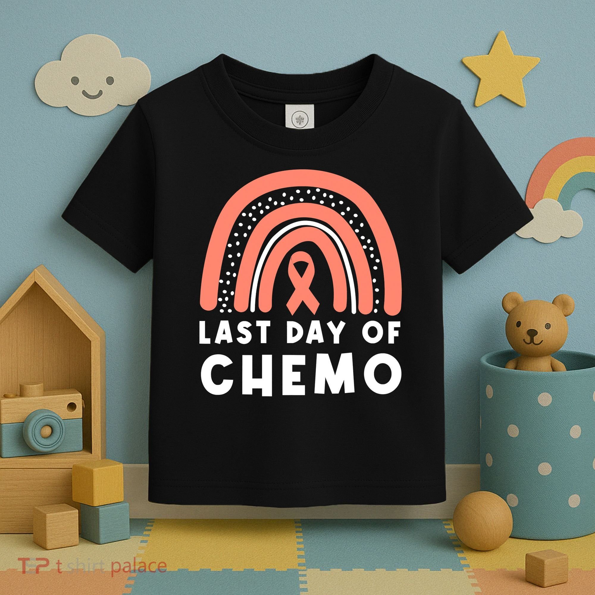 Rainbow Uterine Cancer Awareness Survivor Toddler T-Shirt