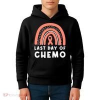 Rainbow Uterine Cancer Awareness Survivor Kids Hoodie thumb 4