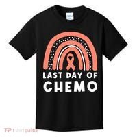 Rainbow Uterine Cancer Awareness Survivor Kids T-Shirt thumb 0