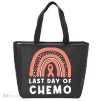 Rainbow Uterine Cancer Awareness Survivor Tote Bag thumb 0