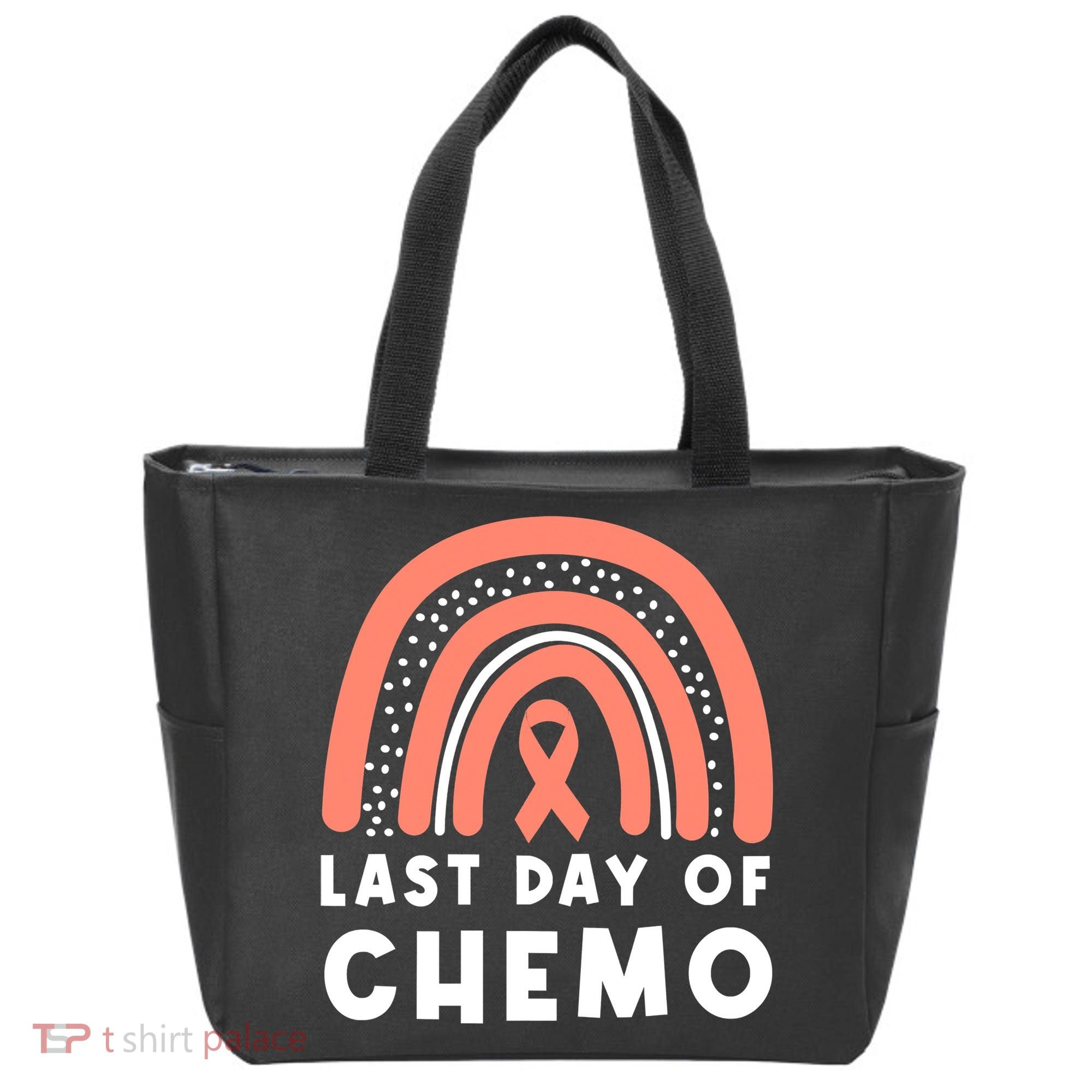 Rainbow Uterine Cancer Awareness Survivor Tote Bag