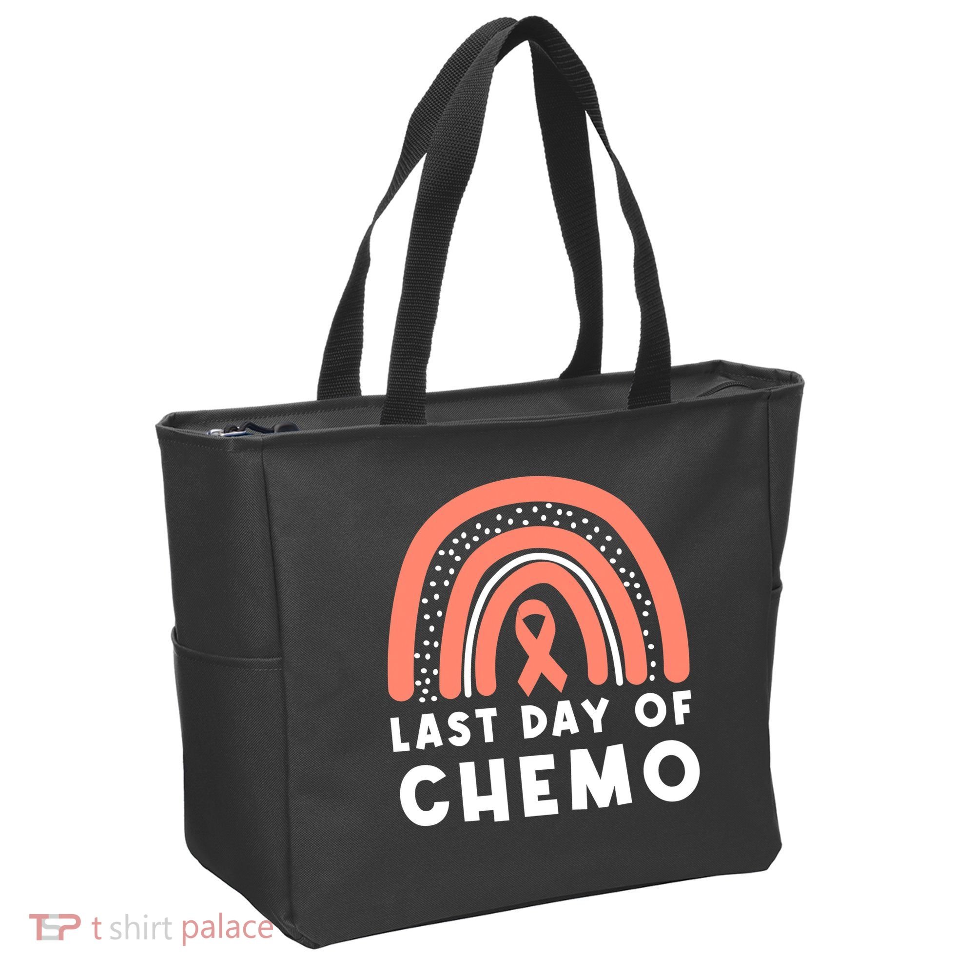 Rainbow Uterine Cancer Awareness Survivor Tote Bag
