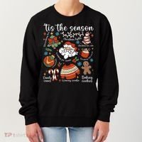 Retro Ugly Christmas Doodles Funny Women's Sweatshirt thumb 0