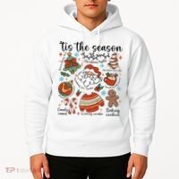 Retro Ugly Christmas Doodles Funny Hoodie thumb 2