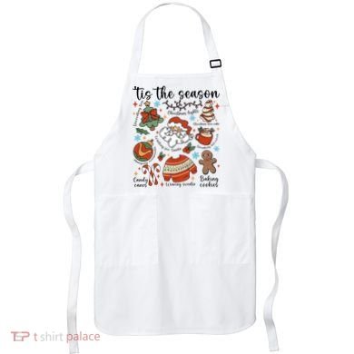 Retro Ugly Christmas Doodles Funny Apron