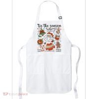 Retro Ugly Christmas Doodles Funny Apron thumb 0