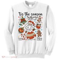 Retro Ugly Christmas Doodles Funny Sweatshirt thumb 0