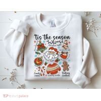 Retro Ugly Christmas Doodles Funny Sweatshirt thumb 2