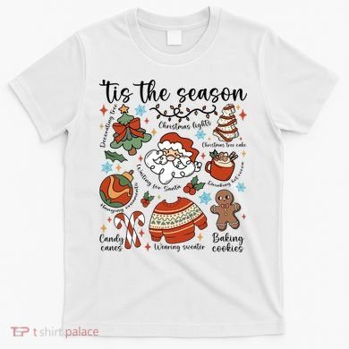 Retro Ugly Christmas Doodles Funny T-Shirt