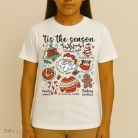 Retro Ugly Christmas Doodles Funny T-Shirt thumb 4