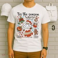 Retro Ugly Christmas Doodles Funny T-Shirt thumb 6