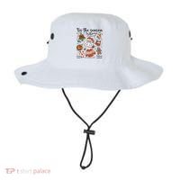 Retro Ugly Christmas Doodles Funny Bucket Hat thumb 0