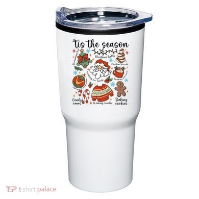 Retro Ugly Christmas Doodles Funny Tumbler