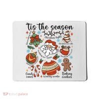 Retro Ugly Christmas Doodles Funny Mousepad thumb 0