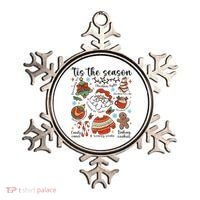 Retro Ugly Christmas Doodles Funny Ornament thumb 0