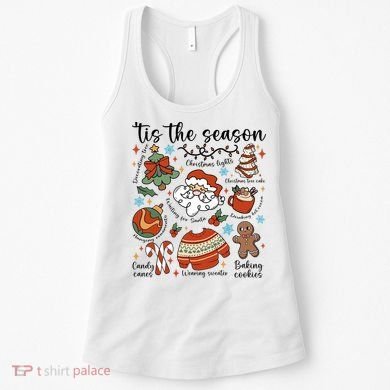 Retro Ugly Christmas Doodles Funny Women's Tank Top