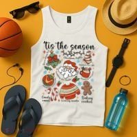 Retro Ugly Christmas Doodles Funny Tank Top thumb 4