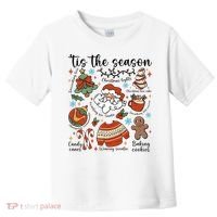 Retro Ugly Christmas Doodles Funny Toddler T-Shirt thumb 0