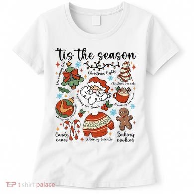 Retro Ugly Christmas Doodles Funny Women's T-Shirt