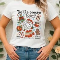 Retro Ugly Christmas Doodles Funny Women's T-Shirt thumb 2