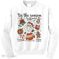 Retro Ugly Christmas Doodles Funny Kids Sweatshirt thumb 0