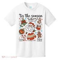 Retro Ugly Christmas Doodles Funny Kids T-Shirt thumb 0