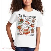 Retro Ugly Christmas Doodles Funny Kids T-Shirt thumb 2