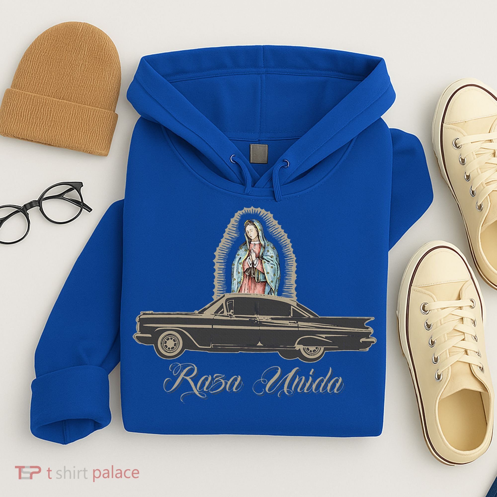 Raza Unida Chicano Low Rider Mexican Hombre Hoodie