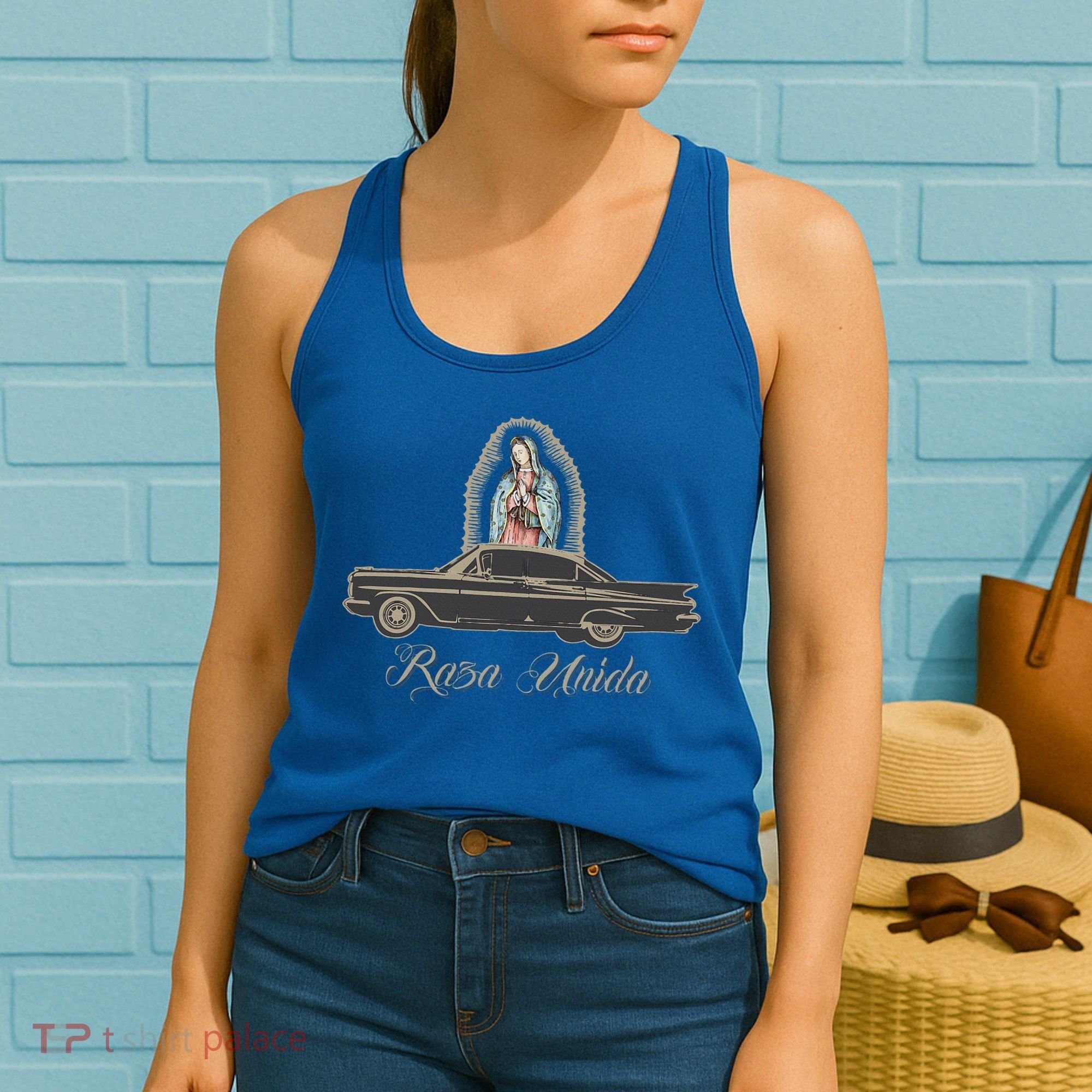 Raza Unida Chicano Low Rider Mexican Hombre Women's Tank Top